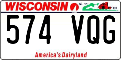 WI license plate 574VQG
