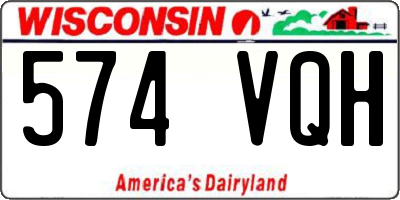 WI license plate 574VQH