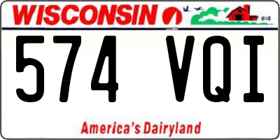 WI license plate 574VQI