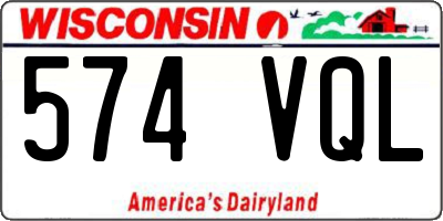 WI license plate 574VQL