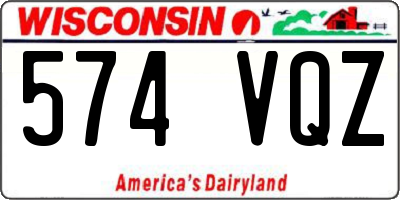 WI license plate 574VQZ