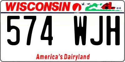 WI license plate 574WJH