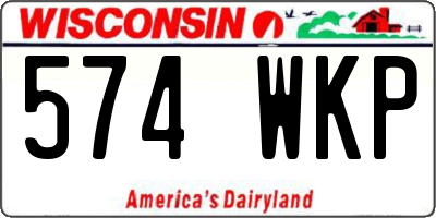WI license plate 574WKP