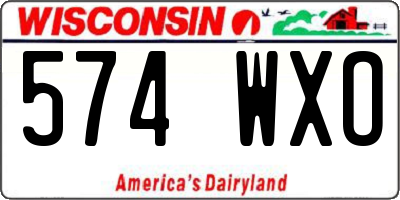 WI license plate 574WXO