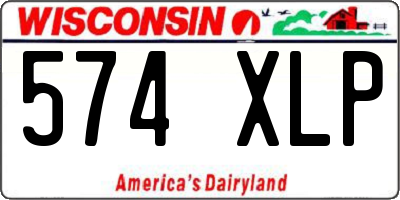 WI license plate 574XLP