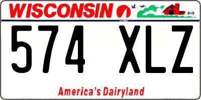 WI license plate 574XLZ
