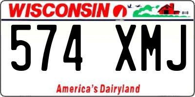 WI license plate 574XMJ