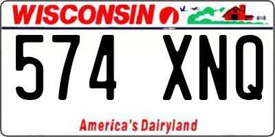 WI license plate 574XNQ