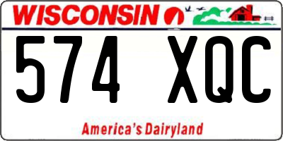WI license plate 574XQC
