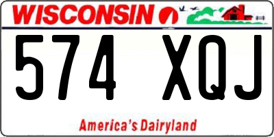 WI license plate 574XQJ