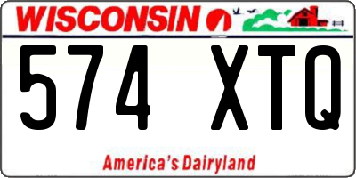 WI license plate 574XTQ
