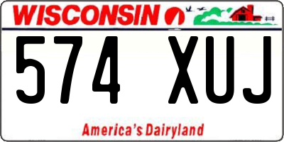 WI license plate 574XUJ