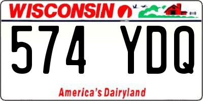 WI license plate 574YDQ