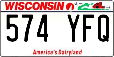 WI license plate 574YFQ