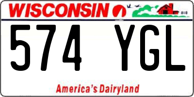 WI license plate 574YGL