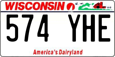 WI license plate 574YHE