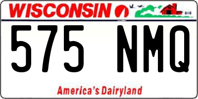 WI license plate 575NMQ