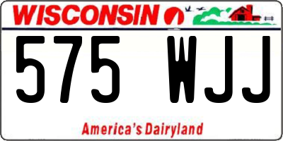 WI license plate 575WJJ