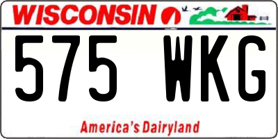 WI license plate 575WKG
