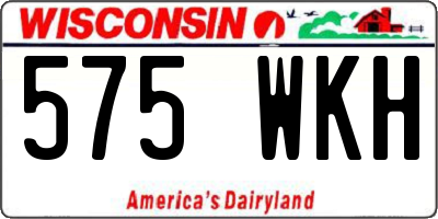 WI license plate 575WKH