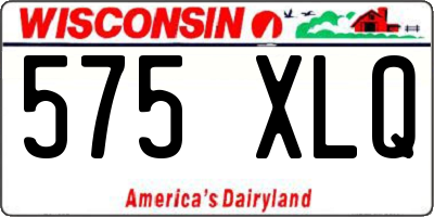 WI license plate 575XLQ