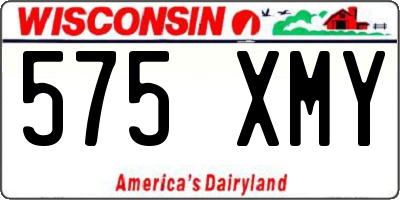 WI license plate 575XMY