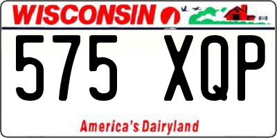 WI license plate 575XQP