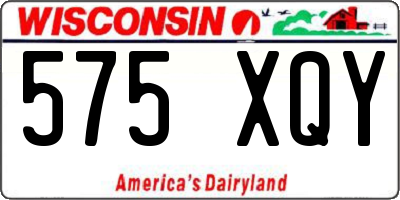 WI license plate 575XQY