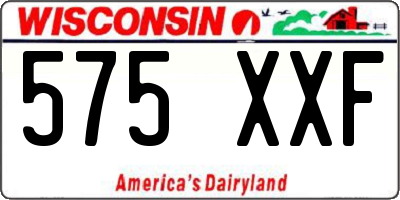 WI license plate 575XXF
