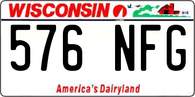 WI license plate 576NFG