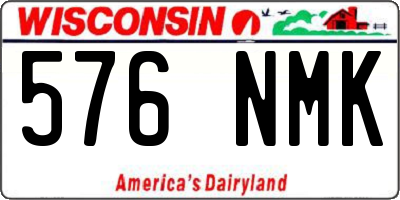 WI license plate 576NMK