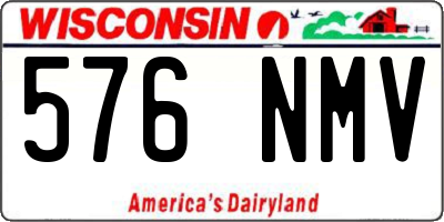WI license plate 576NMV