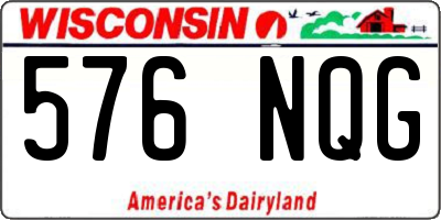 WI license plate 576NQG