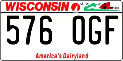 WI license plate 576OGF