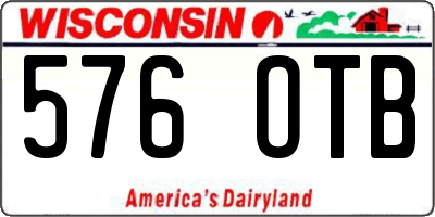 WI license plate 576OTB