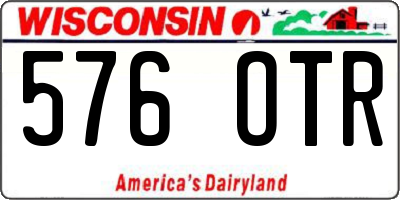 WI license plate 576OTR