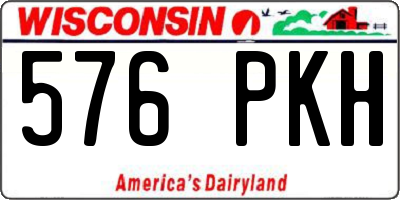 WI license plate 576PKH