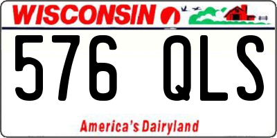WI license plate 576QLS