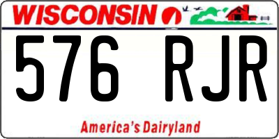 WI license plate 576RJR