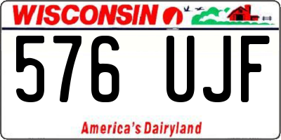 WI license plate 576UJF