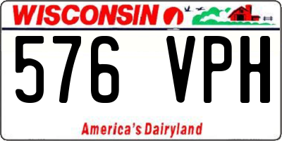 WI license plate 576VPH