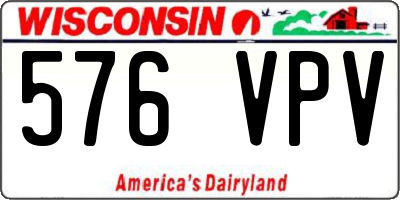 WI license plate 576VPV