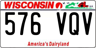 WI license plate 576VQV