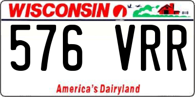 WI license plate 576VRR