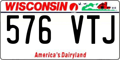 WI license plate 576VTJ