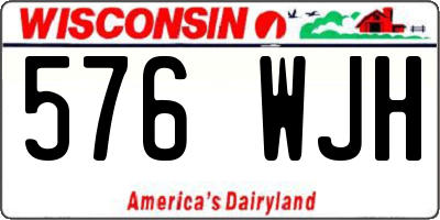 WI license plate 576WJH