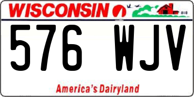 WI license plate 576WJV