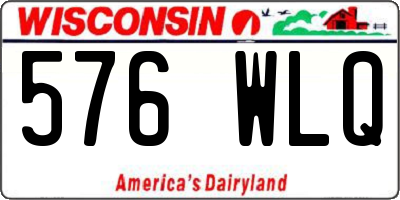WI license plate 576WLQ
