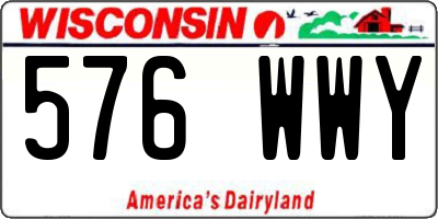 WI license plate 576WWY