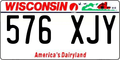 WI license plate 576XJY